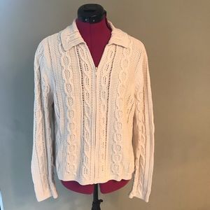 Vintage Cream Chunky Knit Sweater